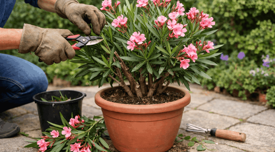 tailler lauriers roses