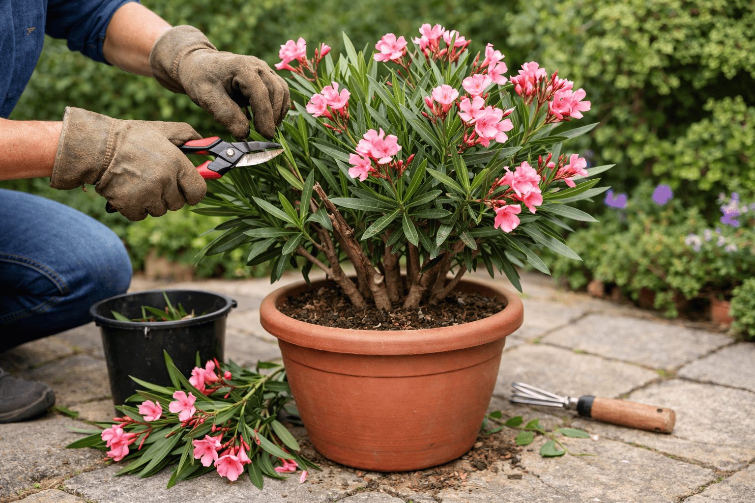tailler lauriers roses