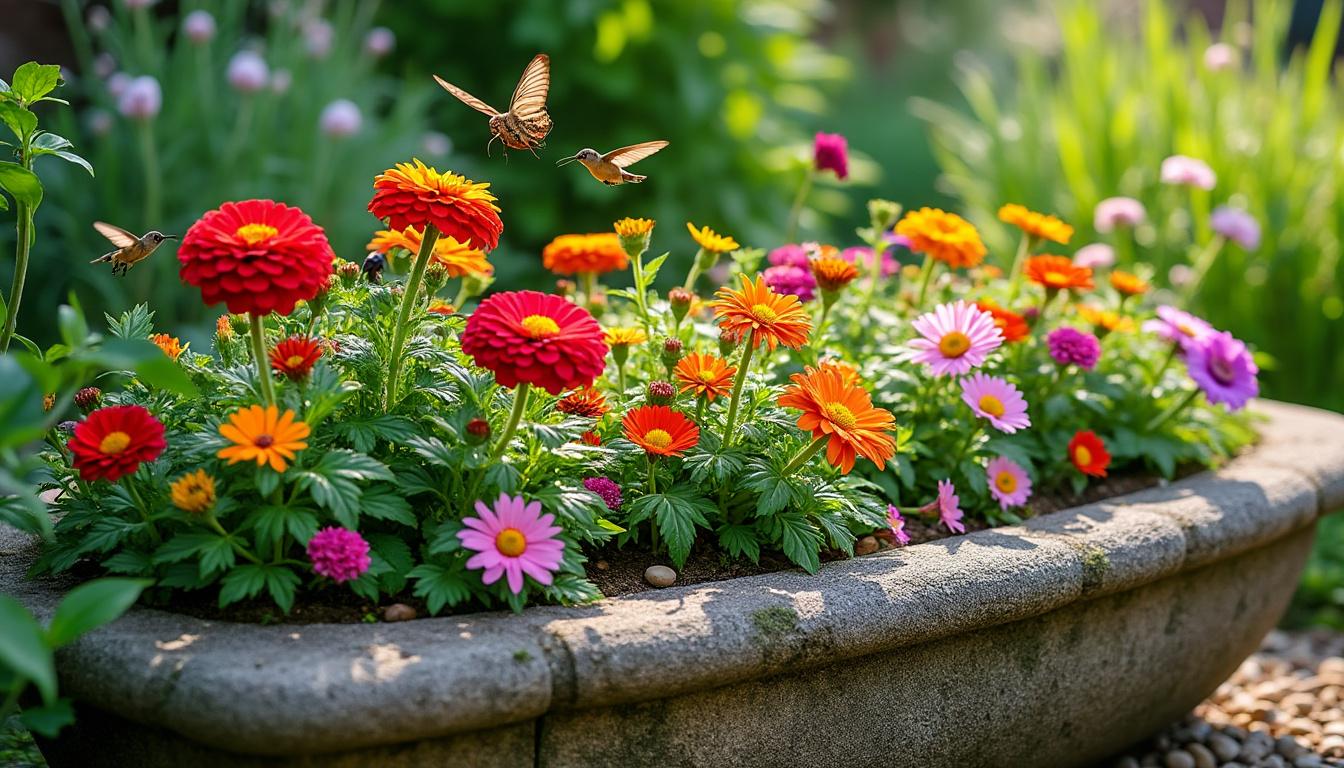 découvrez des idées inspirantes pour choisir les plantes idéales à mettre dans une auge en pierre afin d'attirer les pollinisateurs. améliorez votre jardin tout en soutenant la biodiversité avec des fleurs et herbes qui raviront abeilles et papillons.