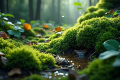 découvrez comment la mousse en forêt protège le sol, régule l’humidité et soutient la biodiversité, et pourquoi elle est essentielle aux écosystèmes.