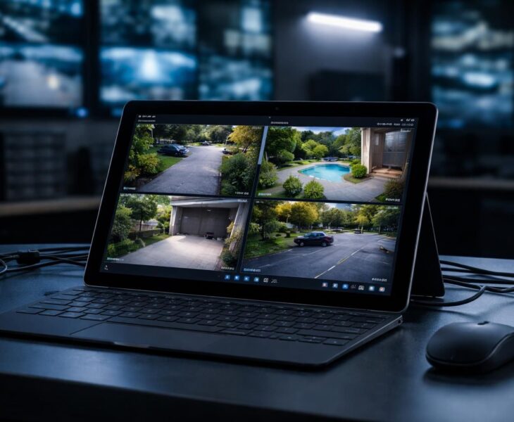 surveillez en temps réel vos caméras extérieures directement depuis votre tablette windows, transformée en centre de surveillance efficace et mobile.