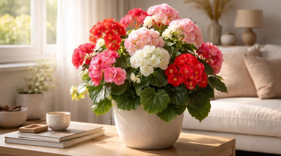 découvrez comment le plant de bégonia elatior peut apporter éclat et couleur à votre intérieur, en sublimant votre décoration avec ses fleurs lumineuses et son feuillage élégant.