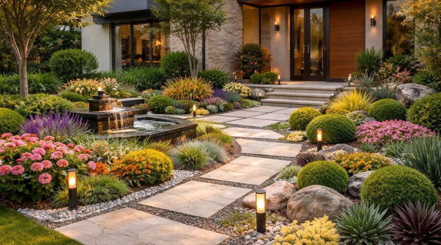 découvrez 7 idées d'aménagement innovantes et élégantes pour le parterre devant votre maison moderne, qui sauront impressionner et émerveiller vos invités dès le premier regard.