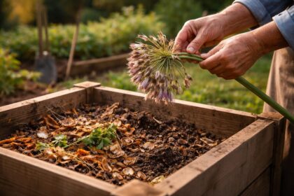 apprenez comment utiliser une fleur fanée d'agapanthe pour enrichir votre compost et réussir un compostage écologique et efficace.