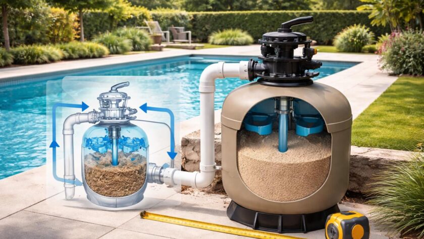 découvrez comment choisir le dimensionnement idéal du filtre à sable pour votre piscine grâce à notre guide complet, pour une filtration optimale et une eau toujours claire.