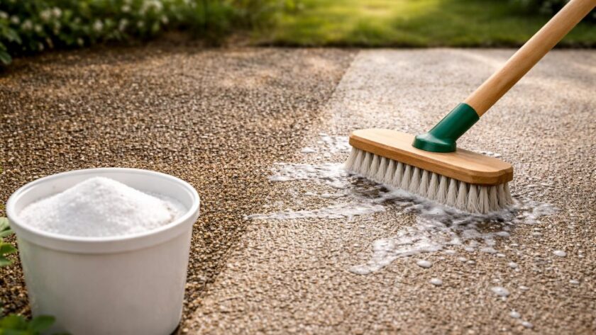 découvrez comment nettoyer efficacement votre dalle gravillonnée avec du bicarbonate de soude grâce à nos astuces faciles et écologiques.