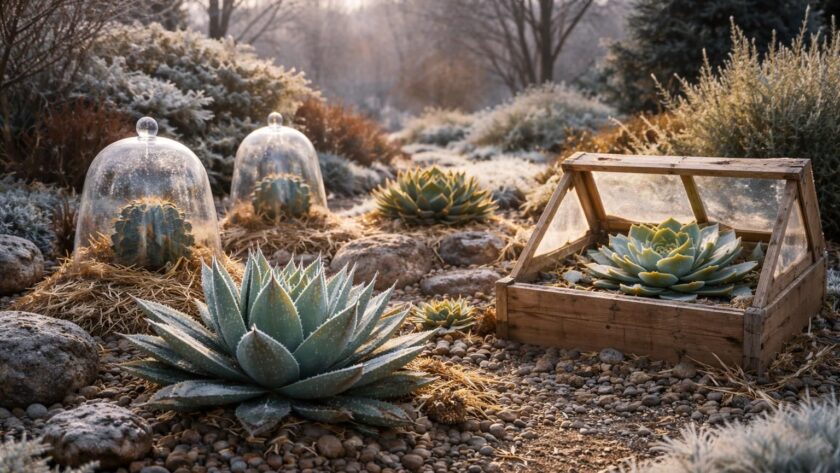 découvrez comment protéger vos plantes grasses d’extérieur en hiver et choisissez la meilleure exposition pour qu’elles prospèrent toute l’année.