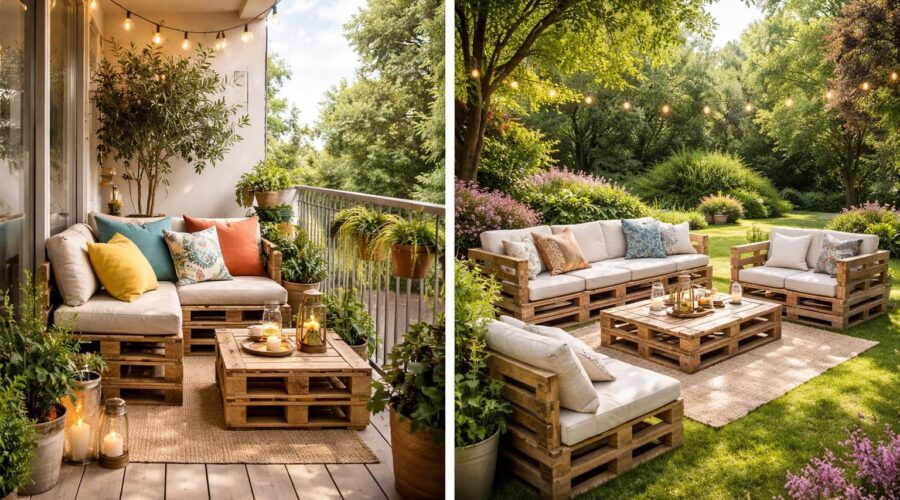 découvrez des idées créatives pour aménager un salon de jardin avec des palettes, adapté aussi bien aux petits balcons qu'aux grands jardins. inspirez-vous pour un espace extérieur convivial et tendance.