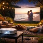 découvrez comment automatiser les prises et l'éclairage pour une scène « cinéma jardin » parfaite avec un vidéoprojecteur acer, alliant confort et technologie pour vos soirées en plein air.