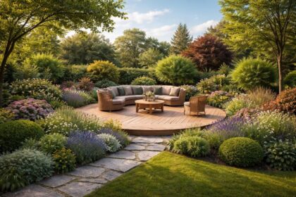 découvrez comment intégrer une terrasse ronde dans votre aménagement paysager pour créer un espace extérieur esthétique et fonctionnel, adapté à votre jardin.