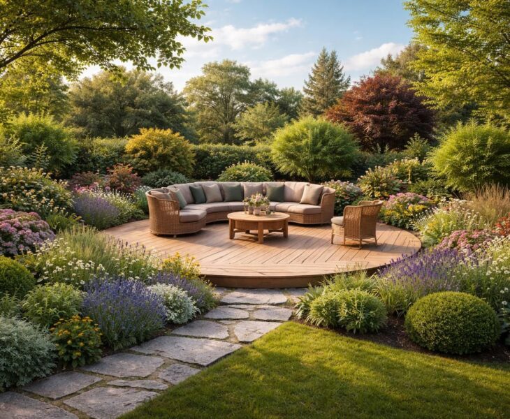 découvrez comment intégrer une terrasse ronde dans votre aménagement paysager pour créer un espace extérieur esthétique et fonctionnel, adapté à votre jardin.