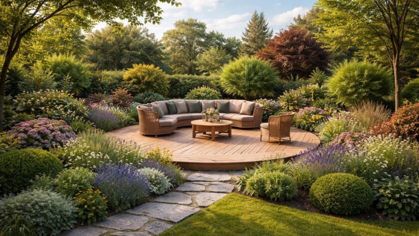 découvrez comment intégrer une terrasse ronde dans votre aménagement paysager pour créer un espace extérieur esthétique et fonctionnel, adapté à votre jardin.