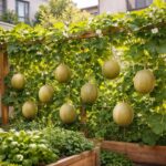 découvrez comment la culture verticale du melon optimise l'espace, booste la production et facilite l'entretien dans les petits jardins urbains.