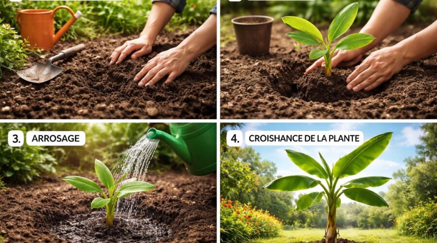 découvrez les étapes simples et efficaces pour planter et faire pousser une banane dans la terre facilement, même si vous êtes débutant en jardinage.