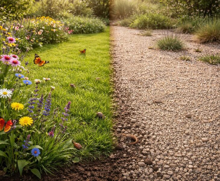 découvrez comment remplacer le gazon par des graviers influence la biodiversité et l'écologie, en évaluant les avantages et les conséquences environnementales de ce choix paysager.