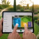 gérez l'arrosage de votre jardin par zones facilement grâce à une tablette tactile, pour une domotique simple et efficace en seulement 2 clics.