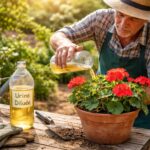 apprenez à utiliser de l'urine comme engrais naturel pour vos géraniums afin de favoriser une croissance saine et vigoureuse de vos plantes.