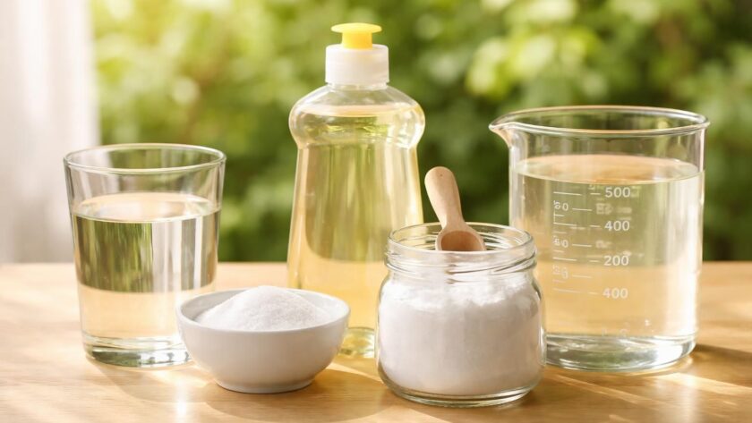 apprenez à préparer un désherbant naturel efficace avec du vinaigre, du sel, du produit vaisselle et du bicarbonate grâce à notre guide de dosage simple et écologique.
