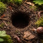 découvrez comment un petit trou rond dans la terre révèle les signes d’un écosystème vivant et dynamique en pleine action.