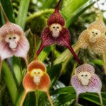 découvrez les variétés d'orchidées à tête de singe, des fleurs rares et fascinantes qui captivent les passionnés de jardinage par leur forme unique et leur beauté exotique.