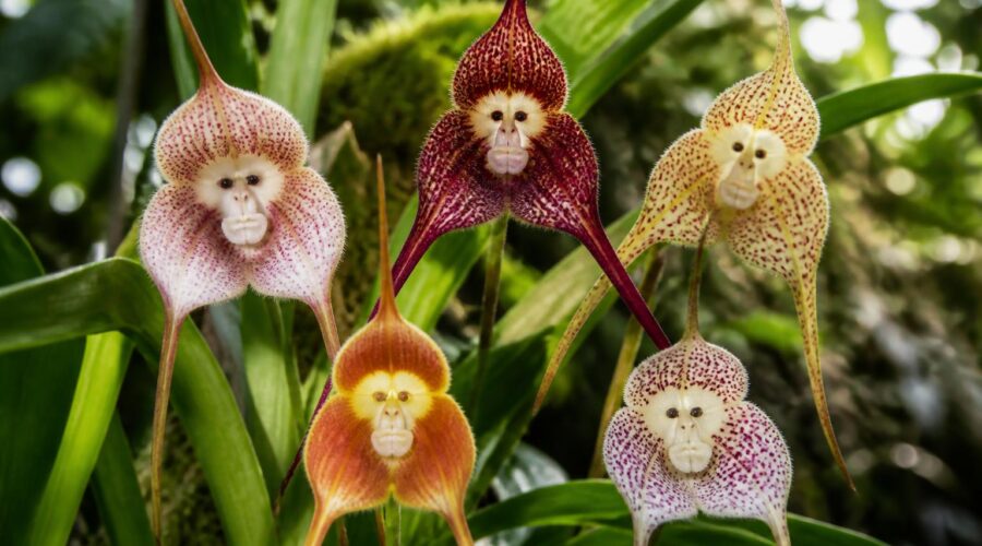 découvrez les variétés d'orchidées à tête de singe, des fleurs rares et fascinantes qui captivent les passionnés de jardinage par leur forme unique et leur beauté exotique.