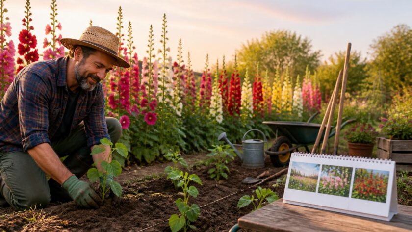 découvrez le meilleur moment pour semer des roses trémières et profitez d'un jardin coloré et épanoui toute la saison.
