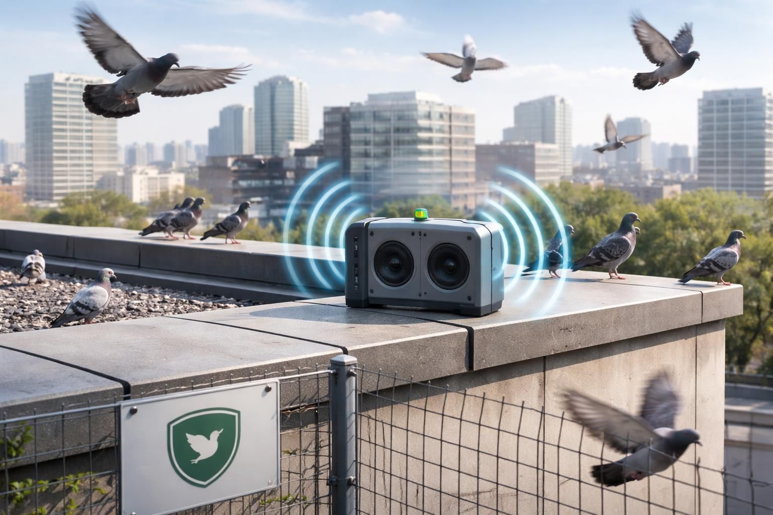 découvrez l'efficacité des ultrasons anti-pigeons et les réglementations en vigueur pour une protection efficace et respectueuse de l'environnement.