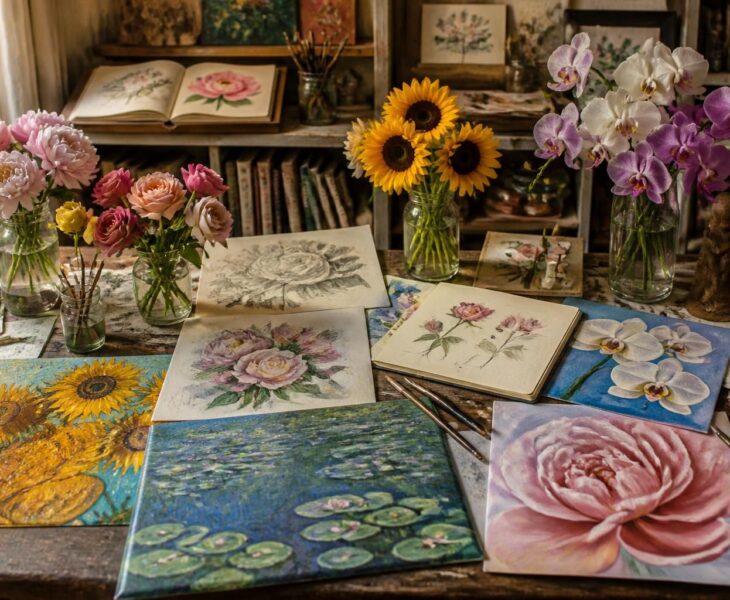 découvrez comment les fleurs ont inspiré les chefs-d'œuvre des plus grands artistes à travers l'histoire, mêlant beauté naturelle et créativité artistique.
