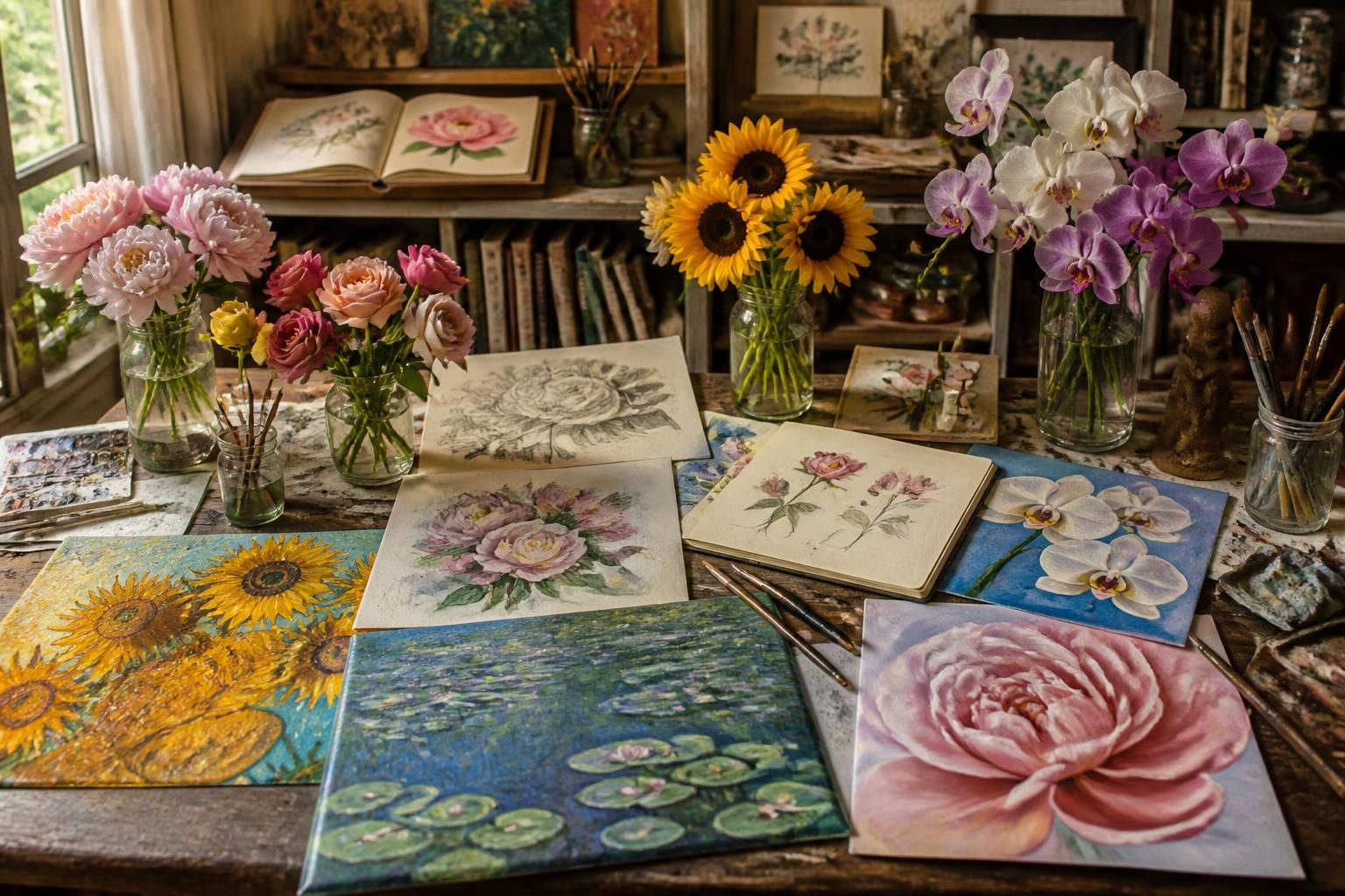 découvrez comment les fleurs ont inspiré les chefs-d'œuvre des plus grands artistes à travers l'histoire, mêlant beauté naturelle et créativité artistique.