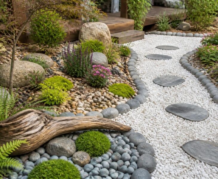 découvrez comment utiliser les cailloux pour sublimer votre jardin grâce à des idées d'usages variés et des associations décoratives harmonieuses.