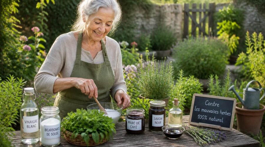découvrez des recettes de grand-mère efficaces et naturelles pour éliminer les mauvaises herbes sans produits chimiques, tout en respectant votre jardin.