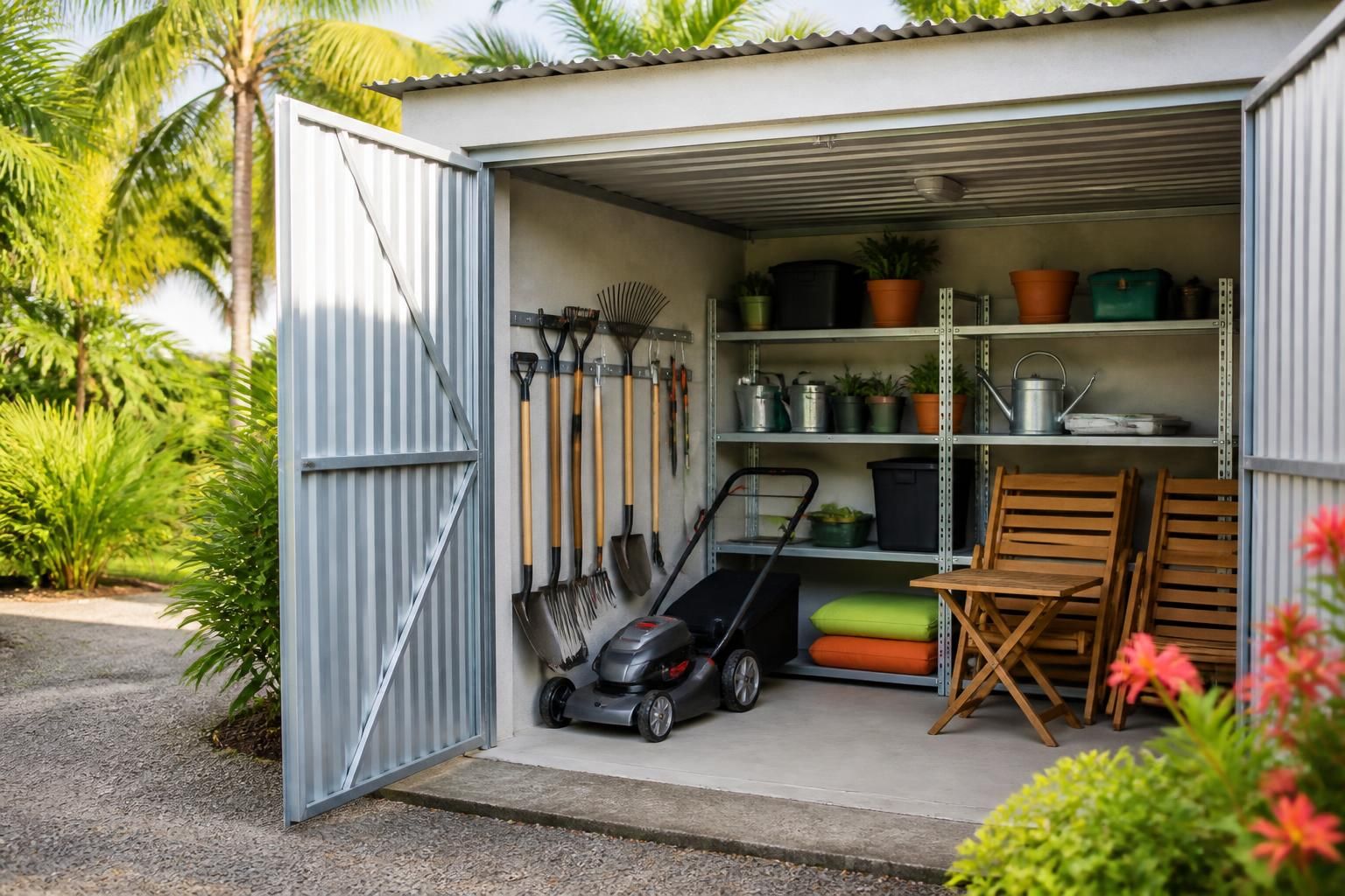 découvrez nos astuces pratiques pour ranger efficacement votre tondeuse, outils et mobilier de jardin dans un garde-meuble en martinique, et profitez d'un espace organisé en toute saison.