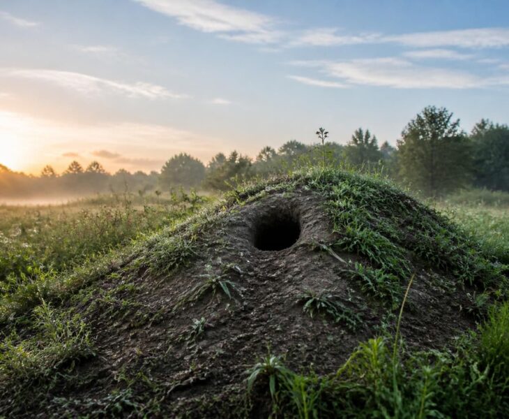 découvrez les secrets fascinants cachés derrière un petit monticule de terre percé d'un trou. explorez les mystères naturels et insolites qui se dissimulent sous cette énigme mystérieuse.