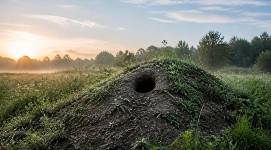 découvrez les secrets fascinants cachés derrière un petit monticule de terre percé d'un trou. explorez les mystères naturels et insolites qui se dissimulent sous cette énigme mystérieuse.