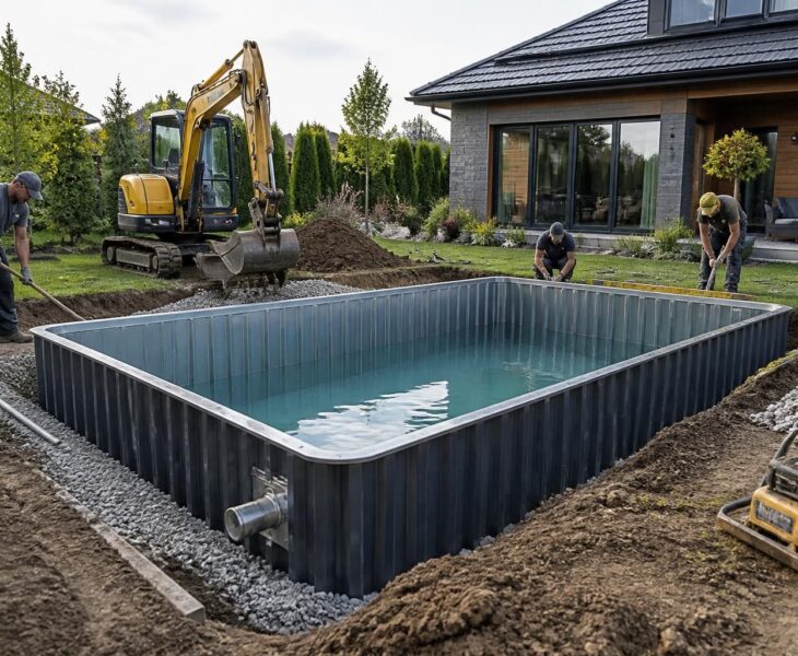découvrez le coût de fabrication d'une piscine container semi-enterrée, incluant les matériaux, la main-d'œuvre et les conseils pour un projet réussi.