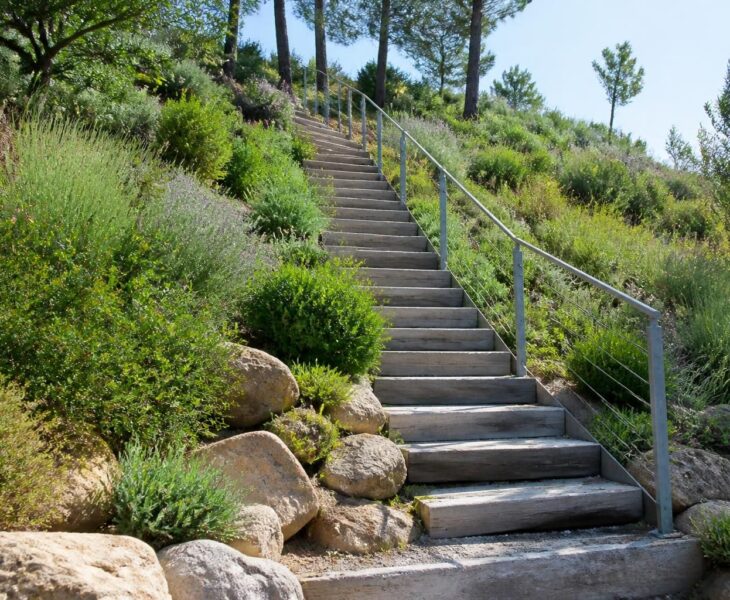 découvrez les matériaux parfaits pour construire un escalier durable et sécurisé dans un talus pentu. conseils pratiques pour un aménagement réussi.