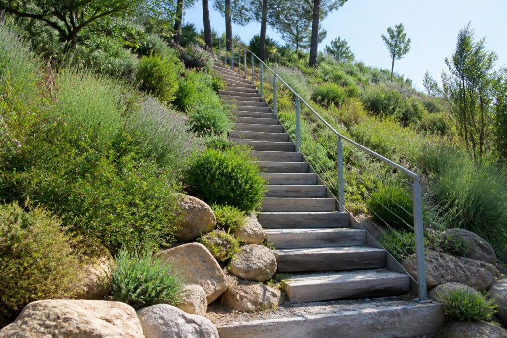 découvrez les matériaux parfaits pour construire un escalier durable et sécurisé dans un talus pentu. conseils pratiques pour un aménagement réussi.