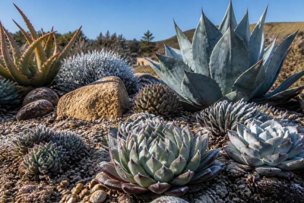 découvrez comment choisir correctement des plantes grasses extérieures résistantes au gel et au soleil pour embellir votre jardin toute l'année.