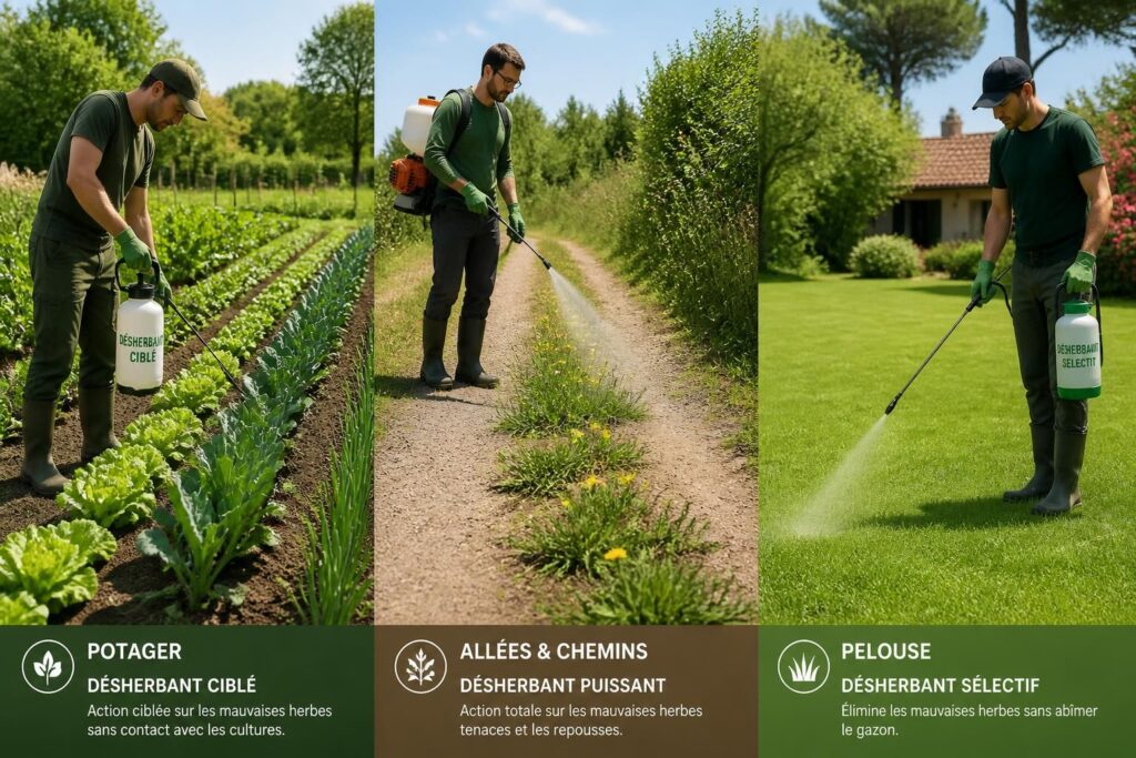 découvrez comment choisir un désherbant efficace adapté à la zone à traiter pour un jardin propre et sans mauvaises herbes.