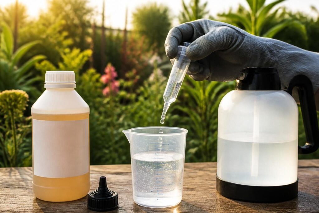 découvrez comment appliquer efficacement un dosage de glyphosate à 360 g par litre d'eau pour un désherbage optimal et sécurisé.