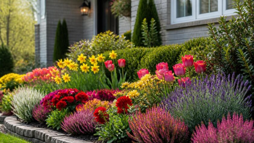 découvrez les meilleures plantes pour un parterre de fleurs fleurissant toute l'année devant votre maison, alliant beauté et entretien facile en toutes saisons.