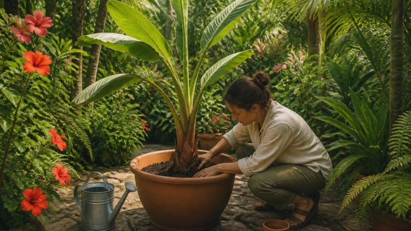 découvrez tous les conseils essentiels pour réussir la plantation d'un bananier en pot et créer un jardin exotique luxuriant chez vous.