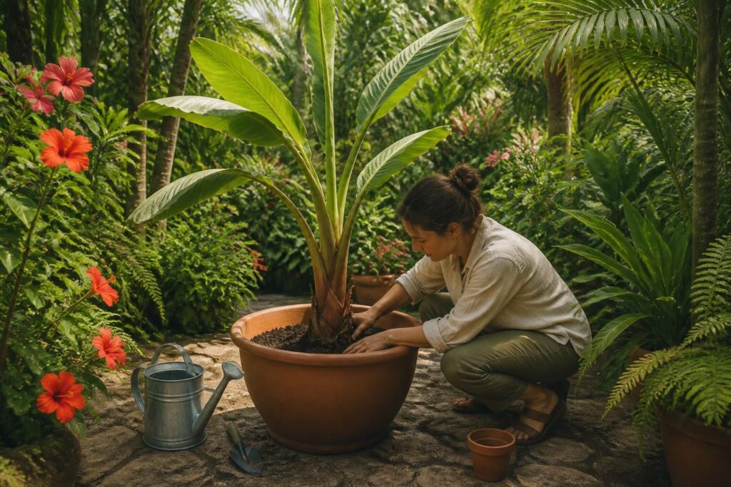 découvrez tous les conseils essentiels pour réussir la plantation d'un bananier en pot et créer un jardin exotique luxuriant chez vous.